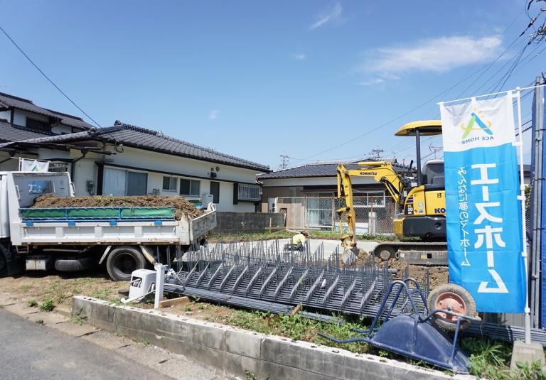 image モデルハウス着工／久留米市上津町
